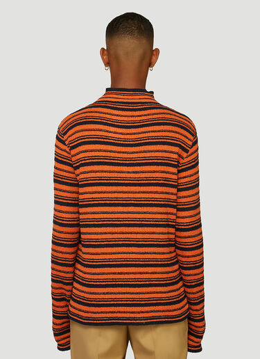 Marni High-Neck Striped Sweater Orange mni0147005
