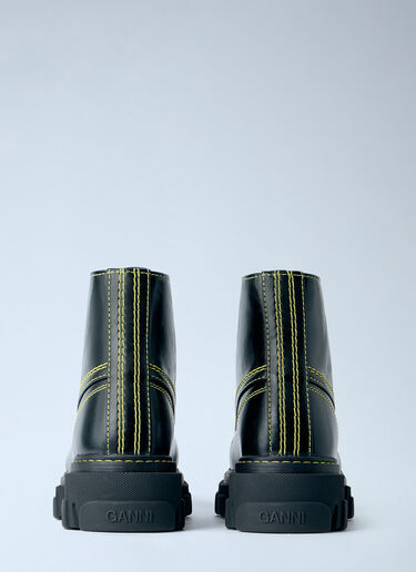 LN-CC® - GANNI: Cleated Boots - Black GANNI Cleated Boots Black gan0266016