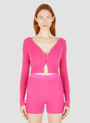 Jacquemus Le Alzou Cardigan Pink jac0248041