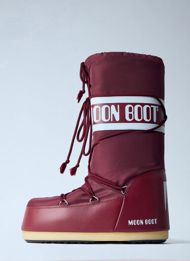 LN-CC® - Moon Boot: Icon Nylon Boots - Burgundy Moon Boot Icon Nylon Boots Burgundy mnb0366004