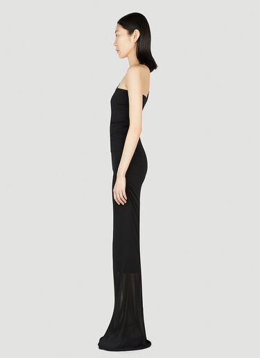 Saint Laurent 비대칭 드레스 블랙 sla0251029