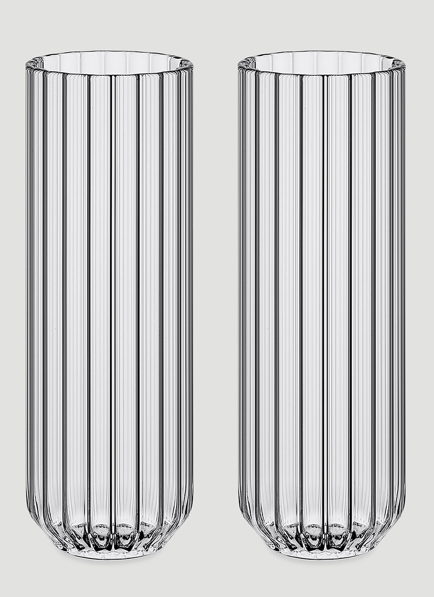 Fferrone Design Set Of Two Dearborn Glasses Unisex Transparent
