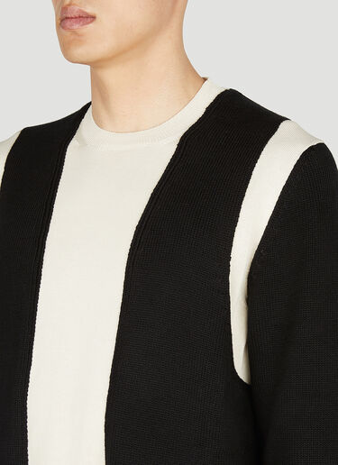 Alexander McQueen 컬러 블록 스웨터 블랙 amq0152007