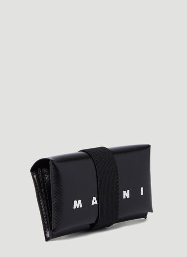 Marni Origami Trifold Wallet Black mni0151023