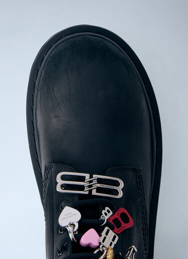 Balenciaga Charm-Detail Platform Boots Black bal0263022