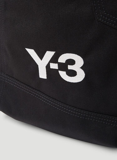 Y-3 Logo Print Tote Bag Black yyy0354027