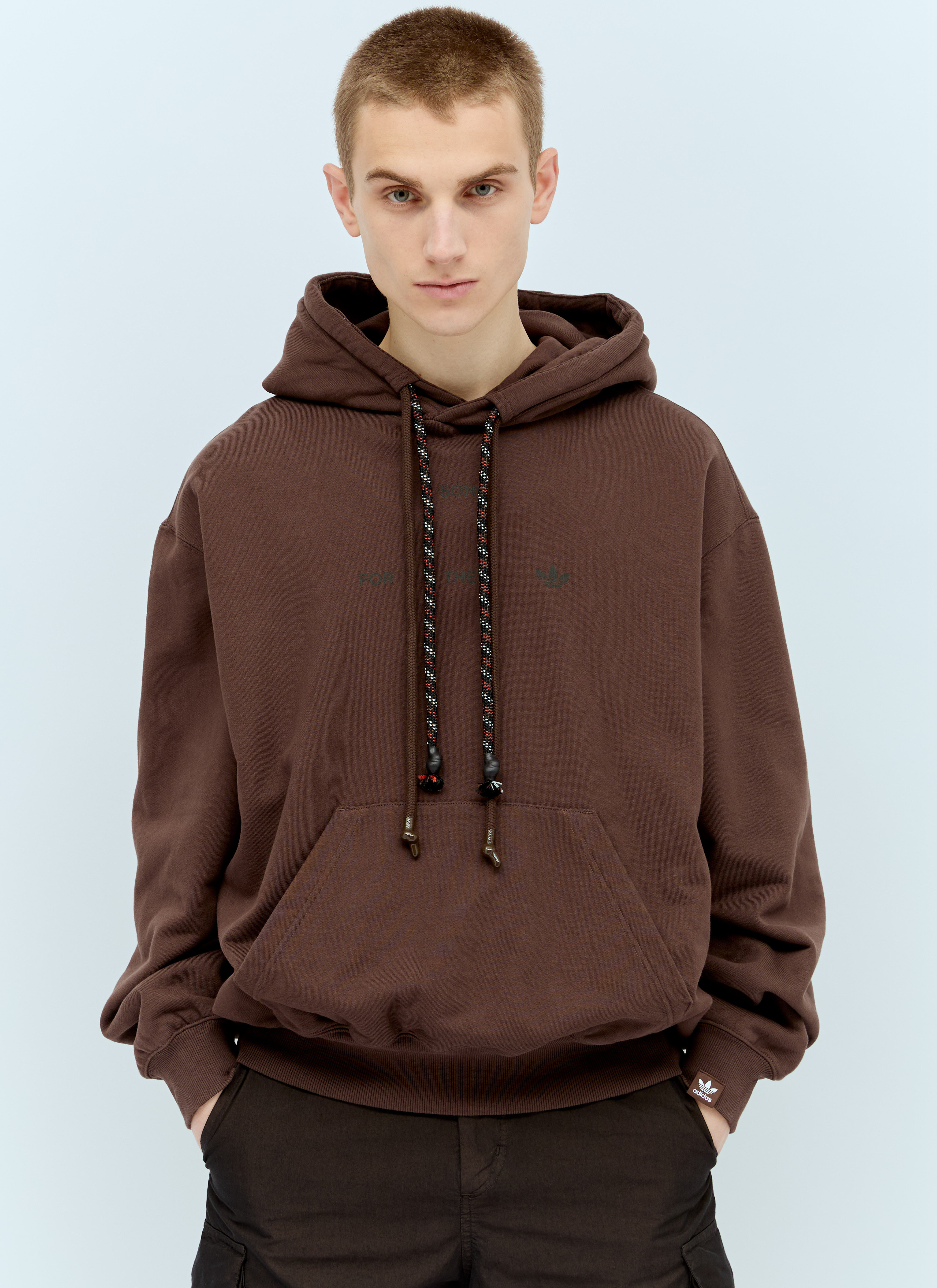 adidas x Song for the Mute Men s Winter Hooded Sweatshirt in Brown LN CC