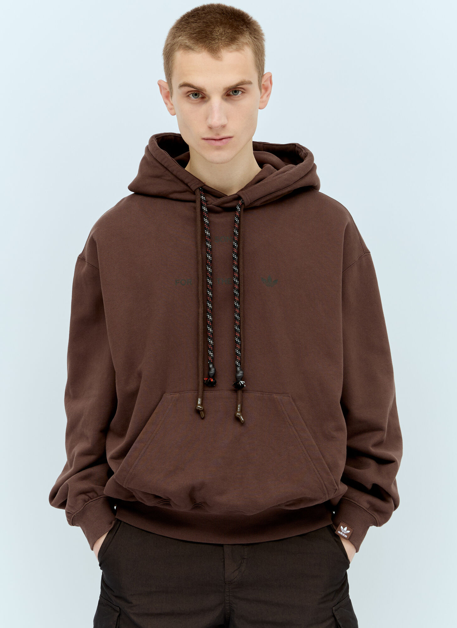 Shop Adidas X Song For The Mute Winter Hooded Sweatshirt In Brown