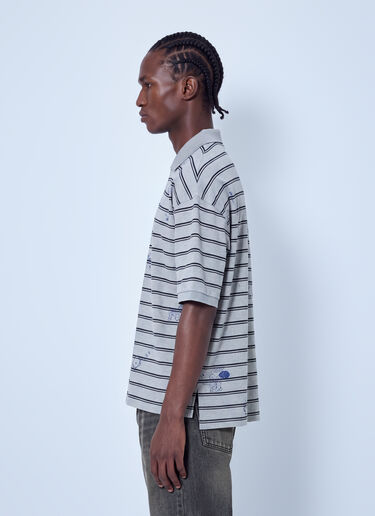 LN-CC® - VETEMENTS: Scribbled Polo - Grey VETEMENTS Scribbled Polo Grey vet0166006