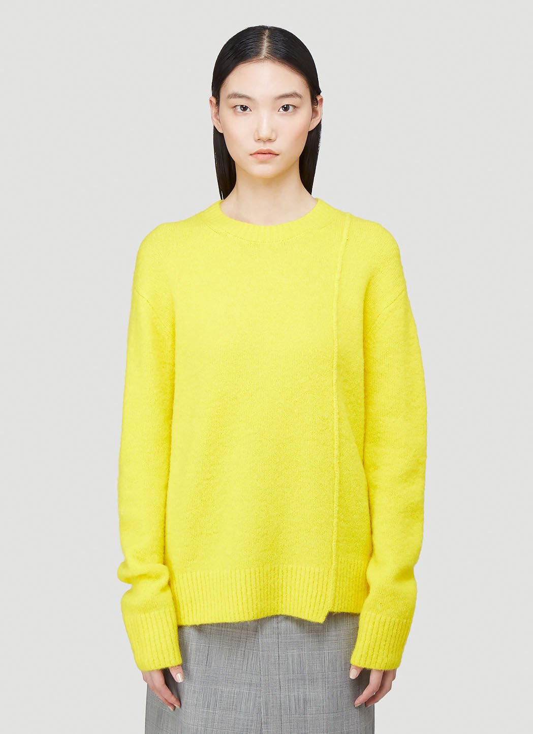 Acne Studios Textured Knit Sweater Yellow LN CC