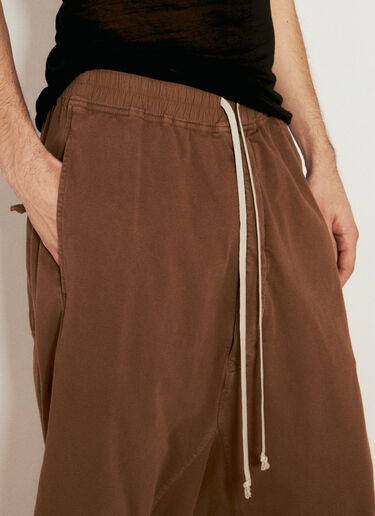 Rick Owens DRKSHDW Drawstring Pods Shorts Brown drk0156009