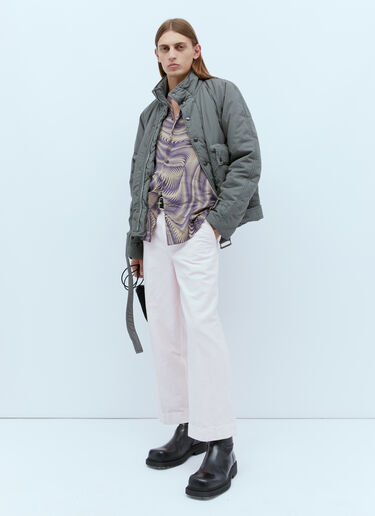 グラフィックプリントシャツ Dries Van Noten グラフィックプリントシャツ ライラック dvn0154018