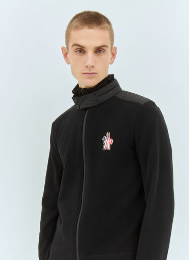 Moncler Grenoble Fleece Cardigan Black mog0158007