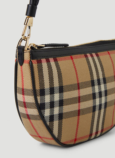 Burberry Olympia Check Shoulder Bag Beige bur0246043