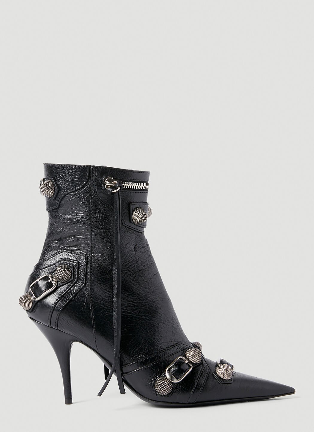 Versace Cagole Heeled Boots Black vrs0253029
