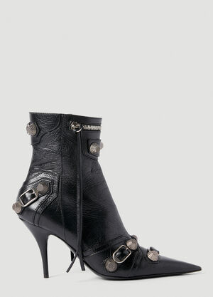 Balenciaga Cagole Heeled Boots Black bal0253080