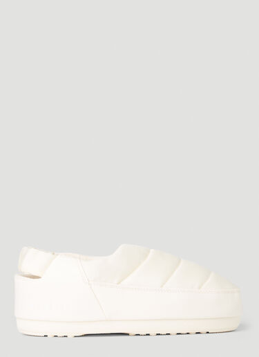 LN-CC® - Moon Boot: Evolution Flat Shoes - Cream Moon Boot Evolution Flat Shoes Cream mnb0351005