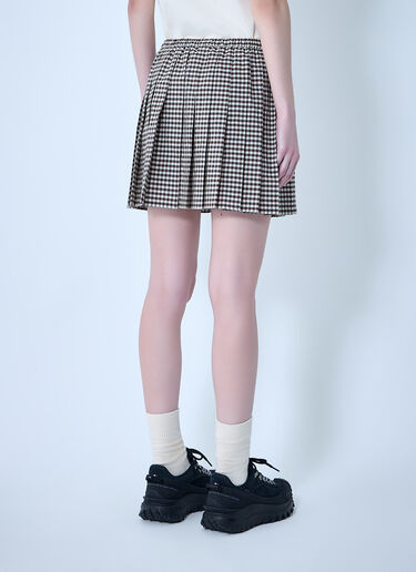Moncler Pleated Mini Skirt Grey mon0264017