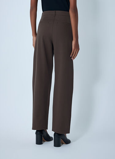 TOTEME Cotton Pants Brown tot0262017