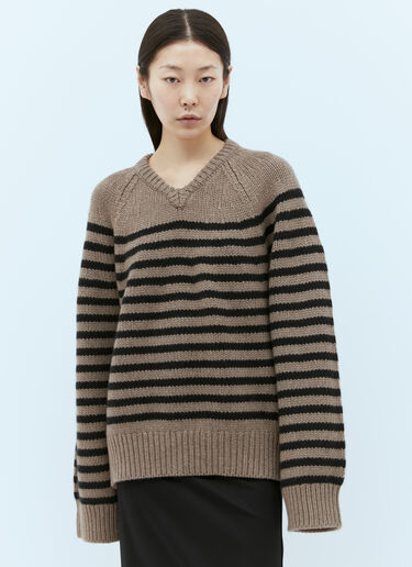 Khaite Nalani Cashmere Sweater Brown kha0255005