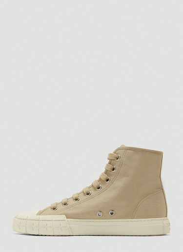 Prada High-Top Sneakers Beige pra0243040