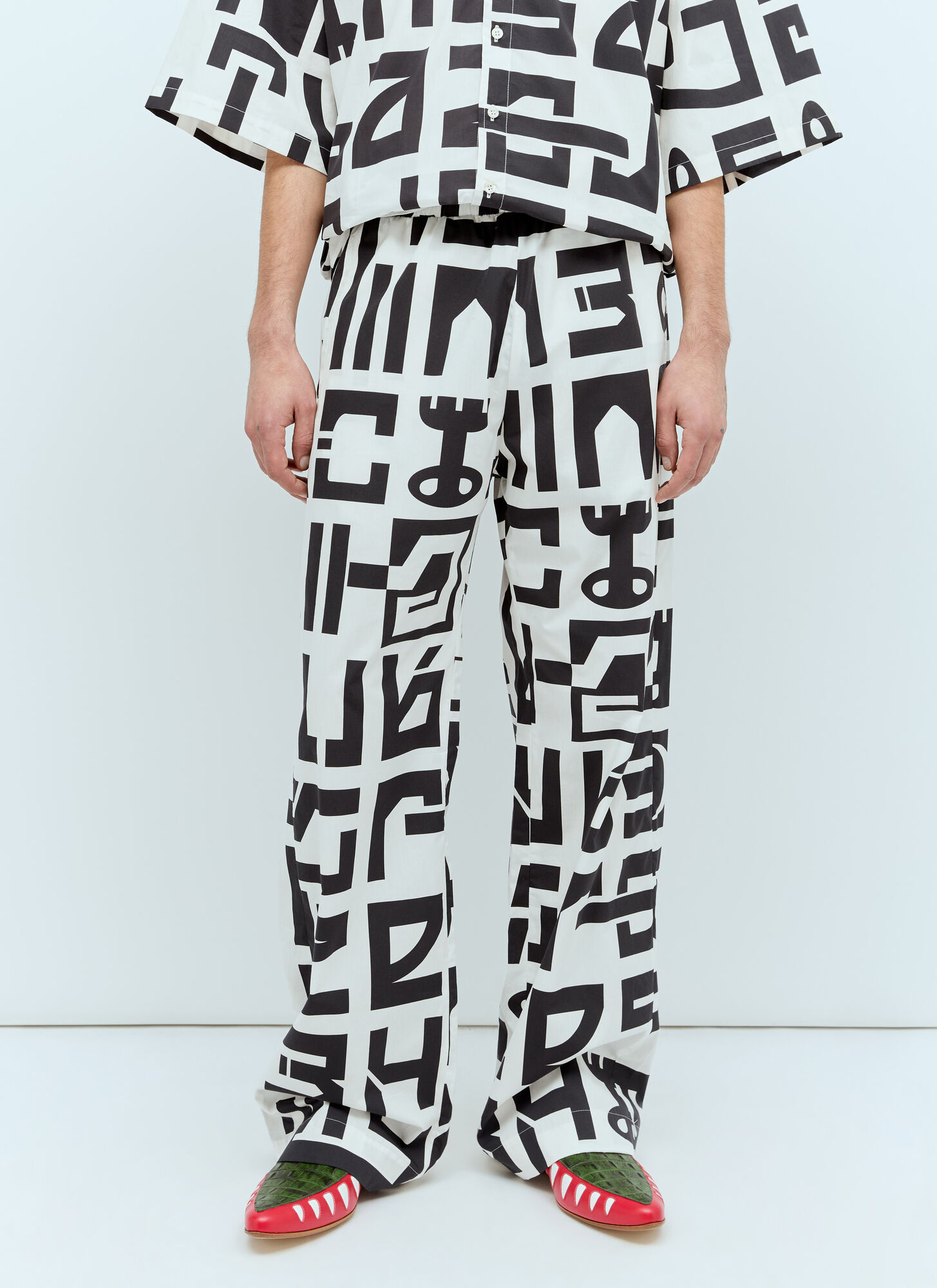 Shop Walter Van Beirendonck Star Pants In White