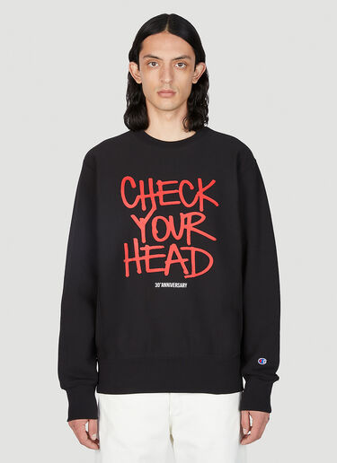 Champion x Beastie Boys Check Your Head Sweatshirt Black cha0152004
