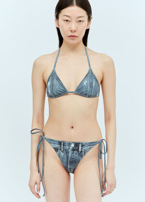 Acne Studios Printed Bikini Set Blue acn0256032