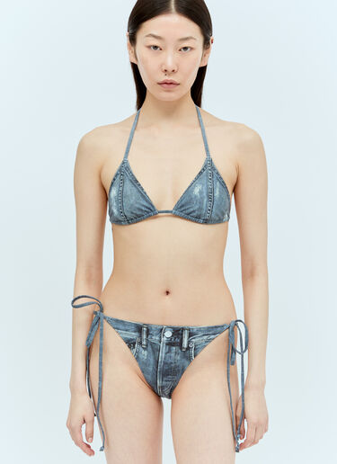 Acne Studios Printed Bikini Set Blue acn0256032