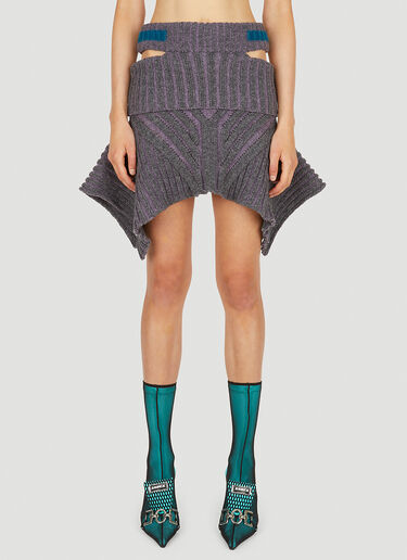 Paolina Russo Warrior Mini Skirt Purple plr0250004