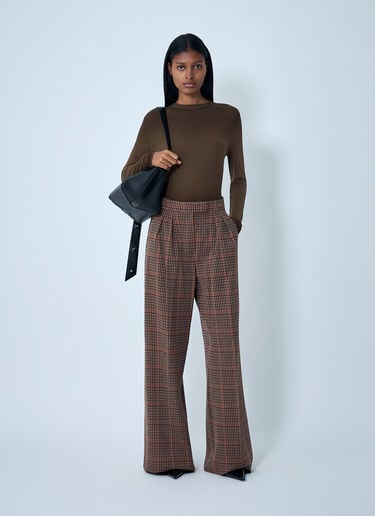 Max Mara Tailored Wool-Blend Pants Brown max0262018