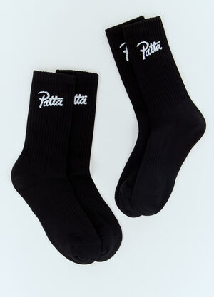 Gucci 文字徽标运动袜两件装  米色 guc0157063