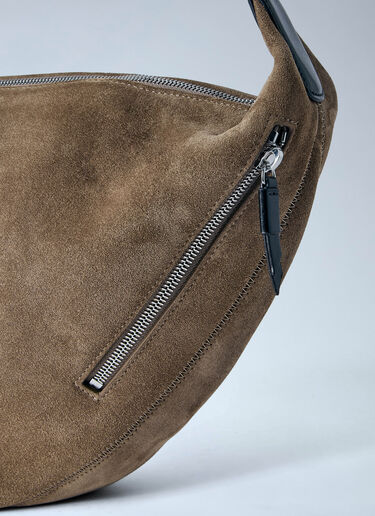 Quiver Clip Suede Shoulder Bag Lemaire Quiver Clip Suede Shoulder Bag Beige lem0264036