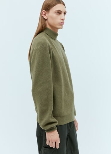 Lemaire Roll Neck Sweater Green lem0154010