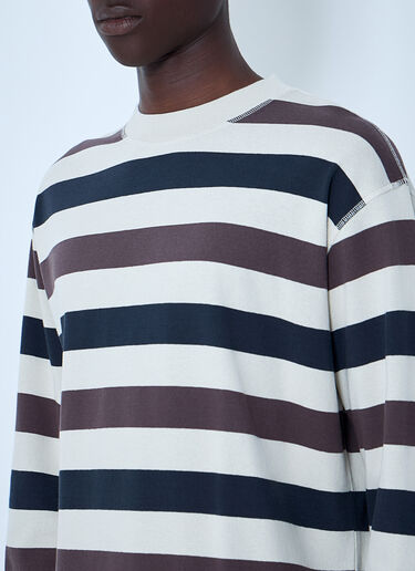 Striped Crewneck Sweatshirt Margaret Howell Striped Crewneck Sweatshirt Multicolor mhl0164004