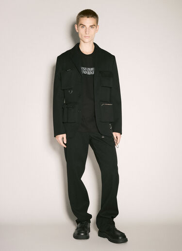 Lanvin Multi-Pocket Wool Jacket Black lnv0158001