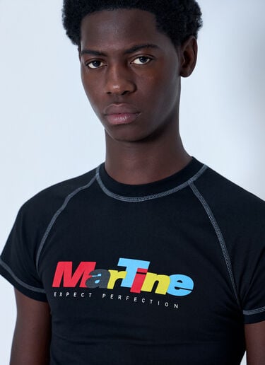 Martine Rose Logo Motif T-Shirt Black mtr0164015