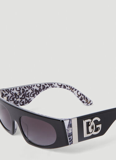 Dolce & Gabbana 사각 선글라스 블랙 ldg0251002