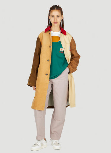 Marni x Carhartt Colour Block Coat Brown mca0250006