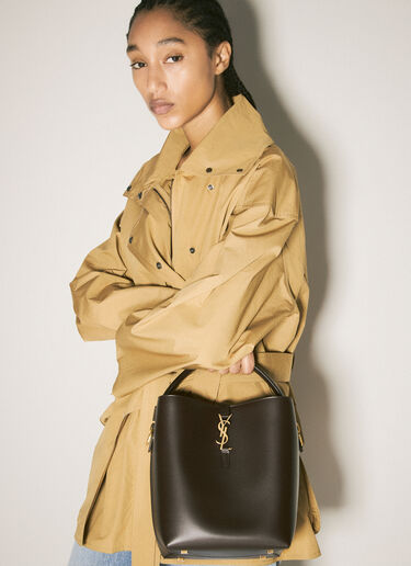 Saint Laurent Le 37 가죽 숄더백 브라운 sla0258041