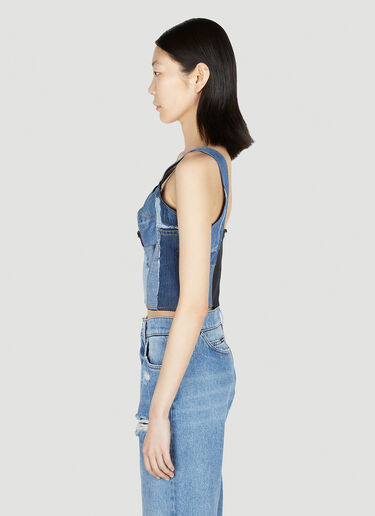 Denim Bustier Top Blue