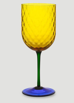 Dolce & Gabbana Casa Hand-Blown Murano Red Wine Glass Blue wps0691218