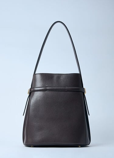 Belted Leather Bucket Bag TOTEME Belted Leather Bucket Bag Brown tot0261026