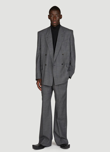 Balenciaga Regular Fit Tailored Pants Grey bal0155005