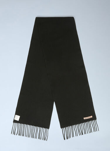 LN-CC® - Acne Studios: 细长围巾 - 黑色 Acne Studios 细长围巾 黑色 acn0253051
