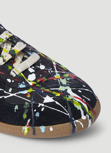 Maison Margiela Splatter Replica Sneakers Black mla0142018