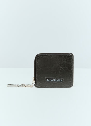 Acne Studios Zip Leather Wallet Black acn0156026
