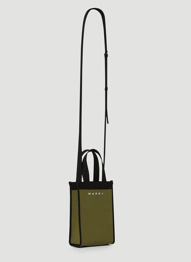 Marni Knit Mini Crossbody Bag Olive mni0149035