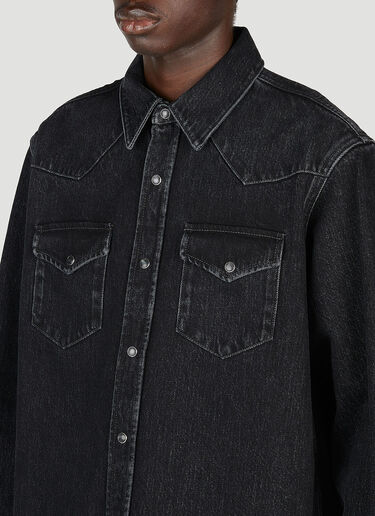 Acne Studios Oversized Denim Shirt Black acn0153006