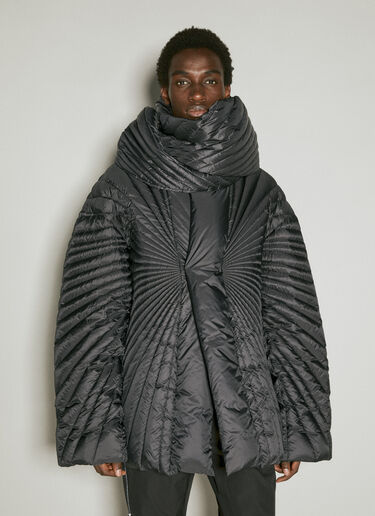 Moncler + Rick Owens Radiance Down Scarf Black mcs0355016